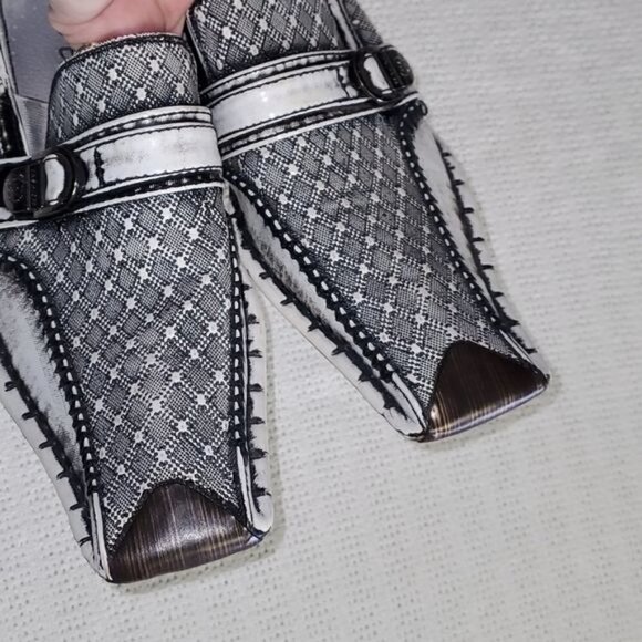 Evergreen Vintage Steampunk Halloween Costume Alligator Square Toe Sz 7‎ … - Picture 4 of 11